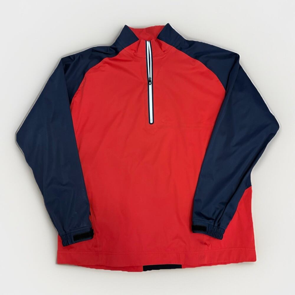 FootJoy Red and Navy Lightweight Golf Pullover